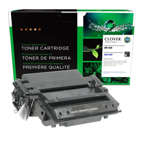 Clover Technologies Group, LLC Remanufactured High Yield Toner Cartridge (Alternative for HP Q7551X 51X) (13000 Yield)