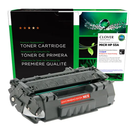 Clover Technologies Group, LLC Remanufactured MICR Toner Cartridge (Alternative for HP Q7553A 53A 02-81212-001) (3000 Yield)