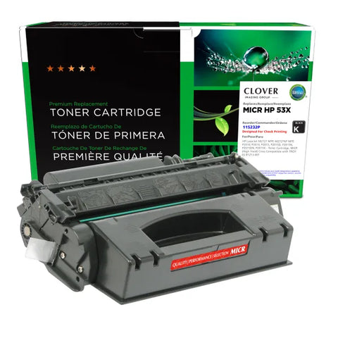 Clover Technologies Group, LLC Remanufactured High Yield MICR Toner Cartridge (Alternative for HP Q7553X 53X 02-81213-001) (7000 Yield)