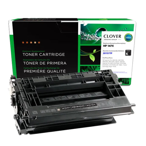Clover Technologies Group, LLC Clover Imaging Remanufactured High Yield Toner Cartridge (New Chip) for HP 147X (HP W1470X)