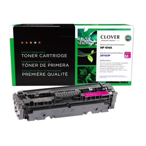 Clover Technologies Group, LLC Clover Imaging Remanufactured Magenta Toner Cartridge (New Chip) for HP 414A (W2023A)