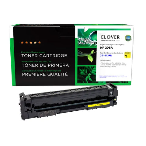 Clover Technologies Group, LLC Clover Imaging Remanufactured Yellow Toner Cartridge for HP W2112A (HP 206A)