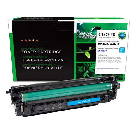 Clover Technologies Group, LLC Clover Imaging Remanufactured High Yield Cyan Toner Cartridge for HP 212X (W2121X)