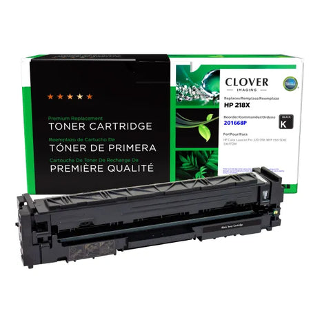 Clover Technologies Group, LLC Clover Remanufactured High Yield Black Toner Cartridge (New Chip) for HP 218X (W2180X)