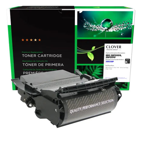 Clover Technologies Group, LLC Remanufactured High Yield Toner Cartridge (Alternative for IBM 28P2009 28P2010) (30000 Yield)