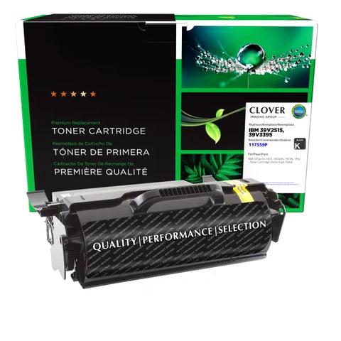 Clover Technologies Group, LLC Remanufactured Extra High Yield Toner Cartridge (Alternative for IBM 39V2515 39V3395) (36000 Yield)
