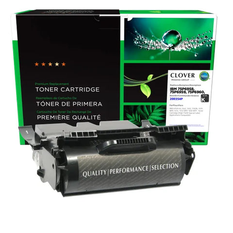 Clover Technologies Group, LLC Remanufactured High Yield Toner Cartridge (Alternative for IBM 75P6958 75P6959 75P6960 75P6961) (21000 Yield)
