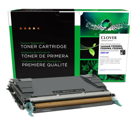 Clover Technologies Group, LLC High Yield Black Toner Cartridge for Lexmark C520/C522/C524/C534