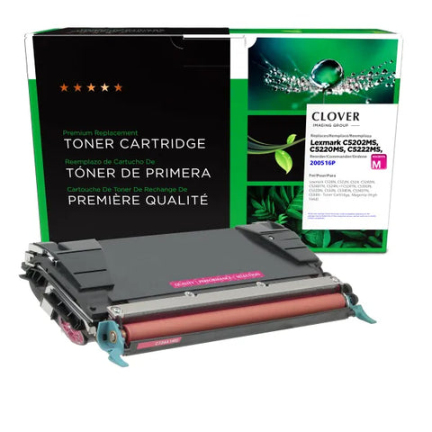 Clover Technologies Group, LLC High Yield Magenta Toner Cartridge for Lexmark C520/C522/C524/C534