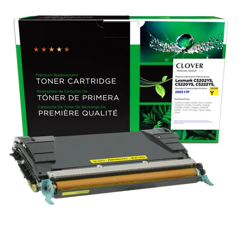 Clover Technologies Group, LLC High Yield Yellow Toner Cartridge for Lexmark C520/C522/C524/C534