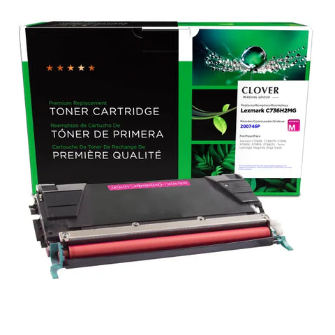 Clover Technologies Group, LLC C736/X736/X738 High Yield Magenta Toner Cartridge