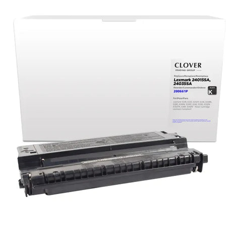 Clover Technologies Group, LLC Remanufactured Toner Cartridge (Alternative for Lexmark 24015SA 24035SA 24060SW) (2500 Yield)