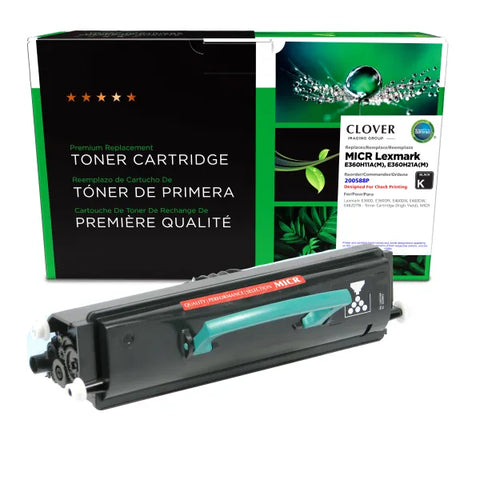 Clover Technologies Group, LLC Remanufactured High Yield MICR Toner Cartridge (Alternative for Lexmark E360H21A E360H11A) (9000 Yield)