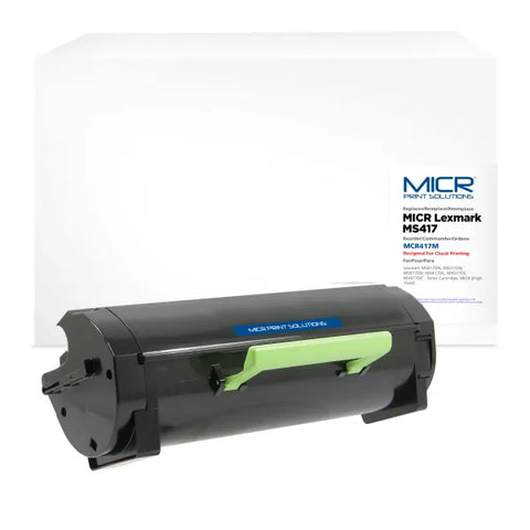 MICR Print Solutions Genuine-New MICR High Yield Toner Cartridge for Lexmark MS417/MX417