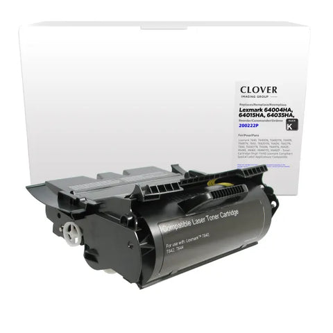 Clover Technologies Group, LLC Remanufactured High Yield Toner Cartridge (Alternative for Lexmark 64015HA X644H11A 64004HA 64035HA) (21000 Yield)