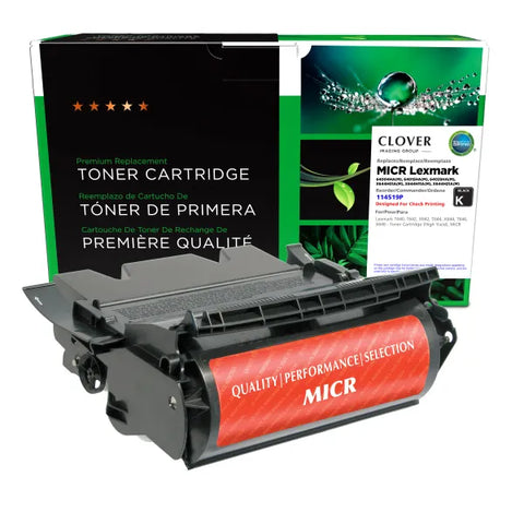 Clover Technologies Group, LLC Remanufactured High Yield MICR Toner Cartridge (Alternative for Lexmark 64015HA X644H11A 64004HA 64035HA X644H21A) (21000 Yield)