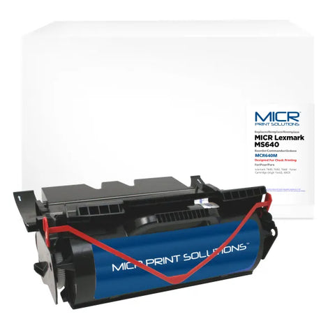 MICR Print Solutions Genuine-New High Yield MICR Toner Cartridge for Lexmark T640/T642/T644