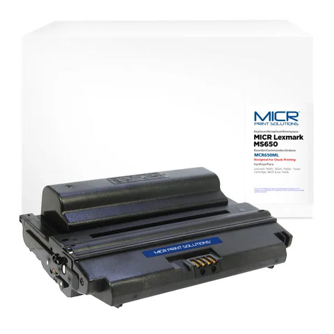 MICR Print Solutions Genuine-New MICR Toner Cartridge for Lexmark T650N/T652N/T654N