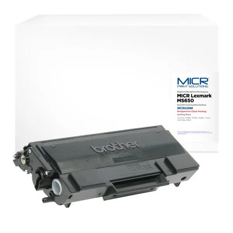 MICR Print Solutions Genuine-New High Yield MICR Toner Cartridge for Lexmark T650N/T652N/T654N