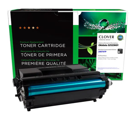 Clover Technologies Group, LLC Remanufactured Toner Cartridge (Alternative for OKI 52123601) (15000 Yield)