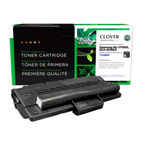 Clover Technologies Group, LLC Remanufactured Toner Cartridge (Alternative for Samsung ML-1710D3 SCX-4216D3) (3000 Yield)