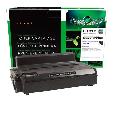Clover Technologies Group, LLC Remanufactured Extra High Yield Toner Cartridge (Alternative for Samsung MLT-D203E) (10000 Yield)