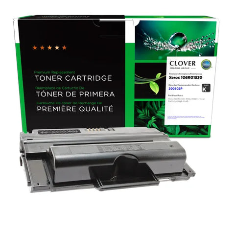Clover Technologies Group, LLC Remanufactured High Yield Toner Cartridge (Alternative for Xerox 106R01530) (11000 Yield)