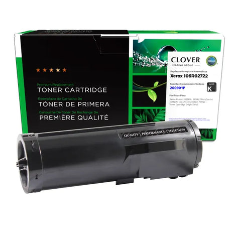 Clover Technologies Group, LLC Remanufactured High Yield Toner Cartridge (Alternative for Xerox 106R02722) (14100 Yield)