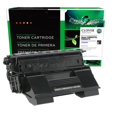 Clover Technologies Group, LLC Remanufactured High Yield Toner Cartridge (Alternative for Xerox 113R00712) (19000 Yield)