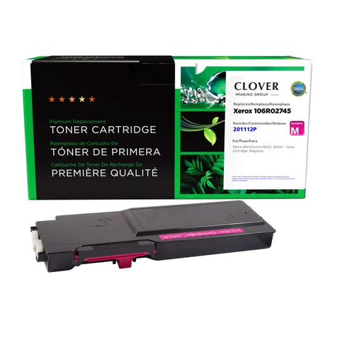 Clover Technologies Group, LLC Remanufactured Magenta Toner Cartridge for Xerox 106R02745