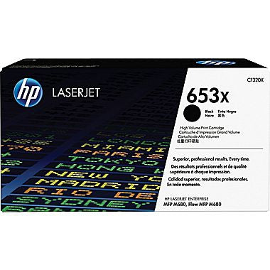 HP 653X (CF320X) Black Original LaserJet Toner Cartridge (21000 Yield)
