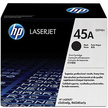 HP OEM HP 45A (Q5945A) Toner Cartridge, Black, 18K Yield