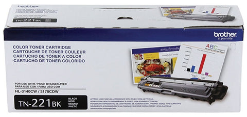 Brother OEM TN221BK Black Toner Cartridge