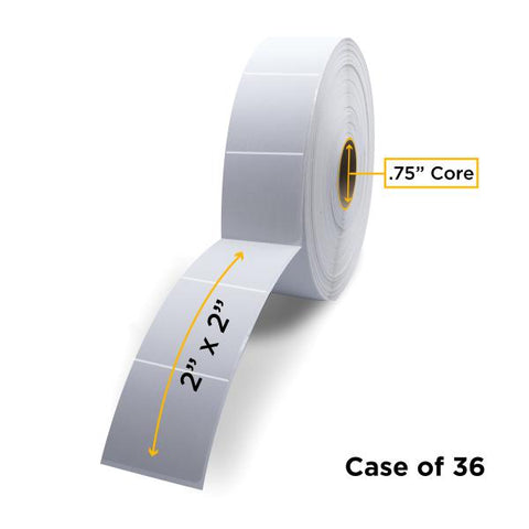 Clover Technologies Group, LLC Non-OEM New Direct Thermal Label Roll 0.75" ID x 2.0" Max OD for Mobile Barcode Printers