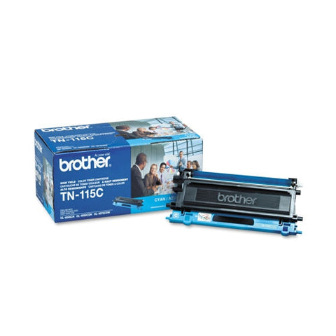 Brother OEM TN115C Cyan High Yield Toner Cartridge