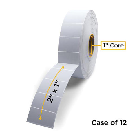 Clover Technologies Group, LLC Clover Imaging Non-OEM New Direct Thermal Label Roll 1.0" ID x 5.0" Max OD for Desktop Barcode Printers