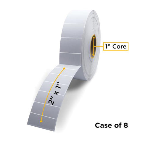 Clover Technologies Group, LLC Clover Imaging Non-OEM New Thermal Transfer Label Roll 1.0" ID x 5.0" Max OD for Desktop Barcode Printers
