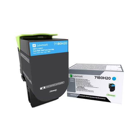 Lexmark Cyan High Yield Toner Cartridge (3500 Yield)