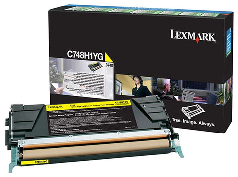 Lexmark High Yield Yellow Return Program Toner Cartridge (10000 Yield) (For Use in Model C748)