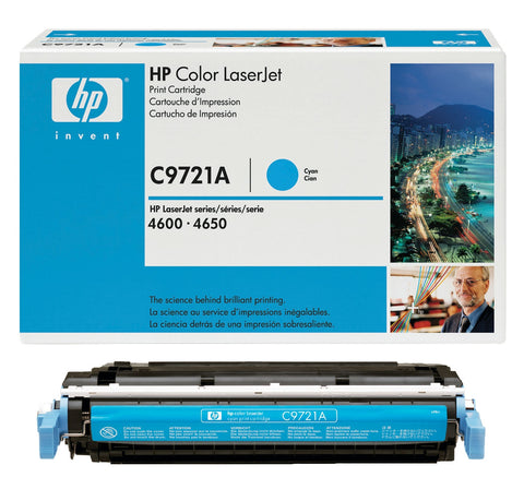 HP OEM C9721A CLJ 4600/4650 Cyan Toner Cartridge (8K)