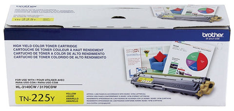 Brother OEM TN225Y Yellow Toner Cartridge