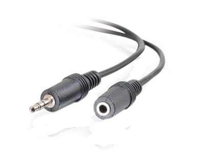 C2G 6FT 3.5MM STER AUD EXT CBL M/F