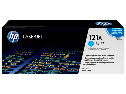 HP OEM HP 121A (C9701A) Toner Cartridge, Cyan, 4K Yield