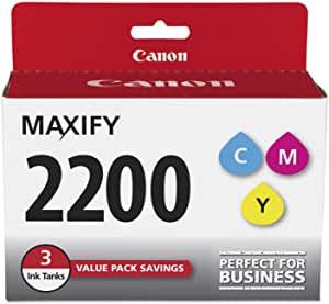 Canon, Inc 9304B005 (PGI-2200) Ink Cartridges, Cyan/Magenta/Yellow