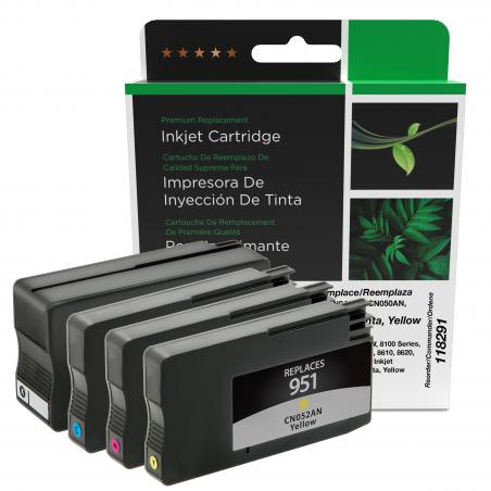 Clover Technologies Group, LLC High Yield Black, Cyan, Magenta, Yellow Ink Cartridges for HP 950XL/951 (C2P01FN) 4-Pack