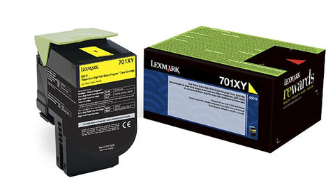 Lexmark (701XY) Extra High Yield Yellow Return Program Toner Cartridge (4000 Yield)