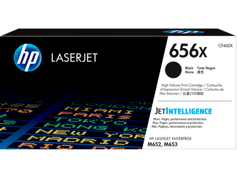 HP 656X (CF460X) High Yield Black Original LaserJet Toner Cartridge (27000 Yield)