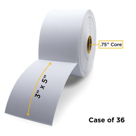 Clover Technologies Group, LLC Non-OEM New Direct Thermal Label Roll 0.75" ID x 2.25" Max OD for Mobile Barcode Printers