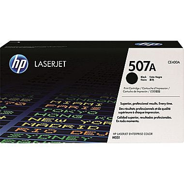 HP 507A (CE400A) Black Original LaserJet Toner Cartridge (5500 Yield)