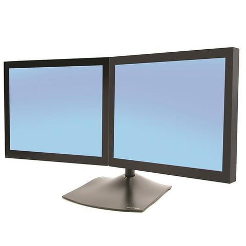 Ergotron 33-322-200 DS100 Dual-Monitor Desk Stand, Horizontal